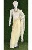 Lemon Faux Georgette Handcrafted Lucknowi Chikankari Saree I Rohia By Chhangamal
