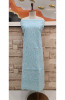 Light Blue Cotton Chikankari Suit Length