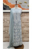 Grey Cotton Chikankari Suit Length
