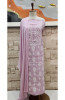 Onion  Cotton Chikankari Suit Length
