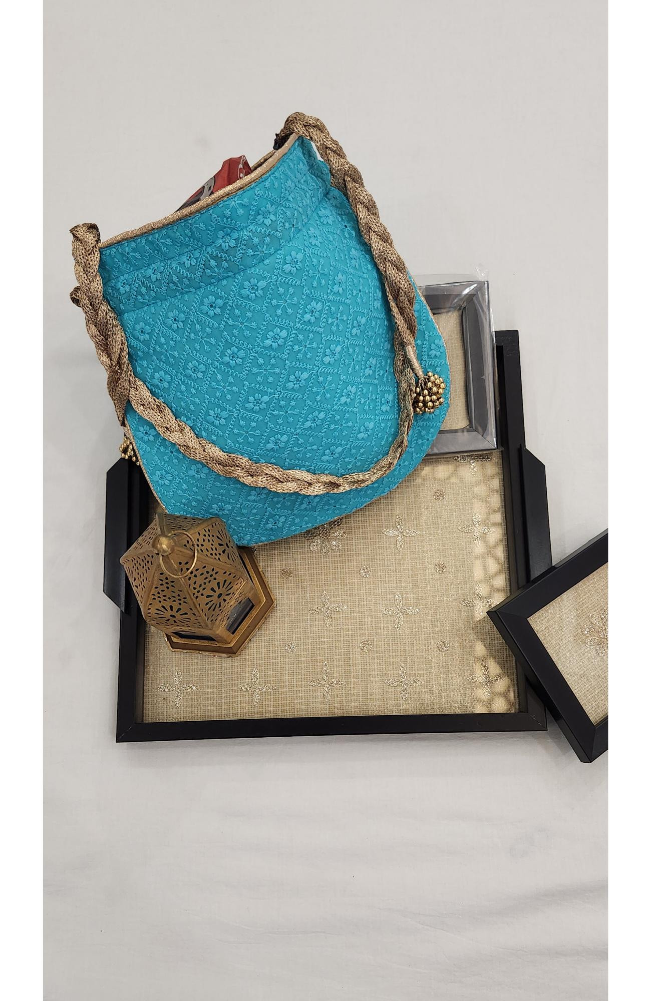 Blue Hakuba Potli  Rohia By Chhangamal
