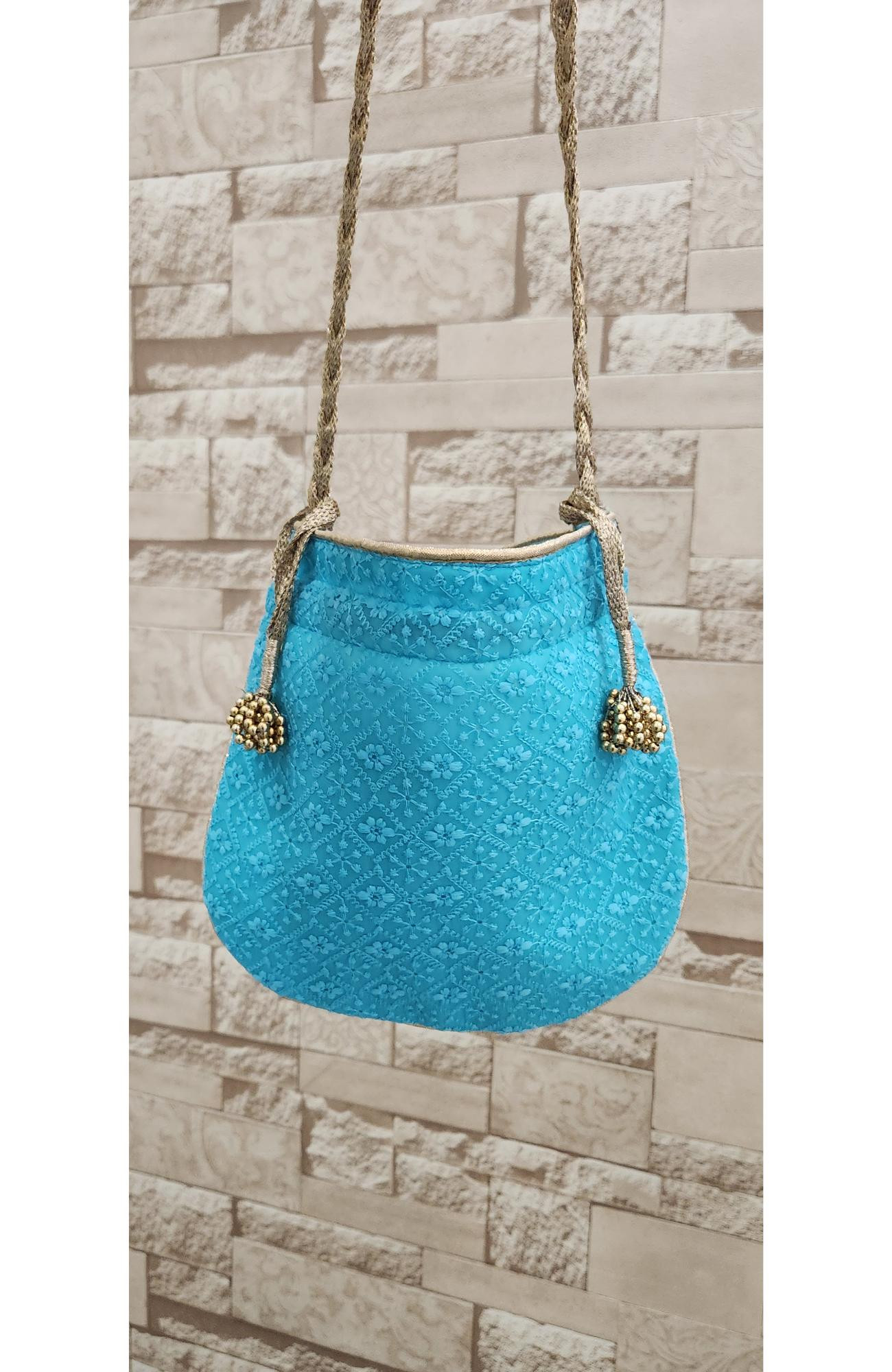 Blue Hakuba Potli  Rohia By Chhangamal