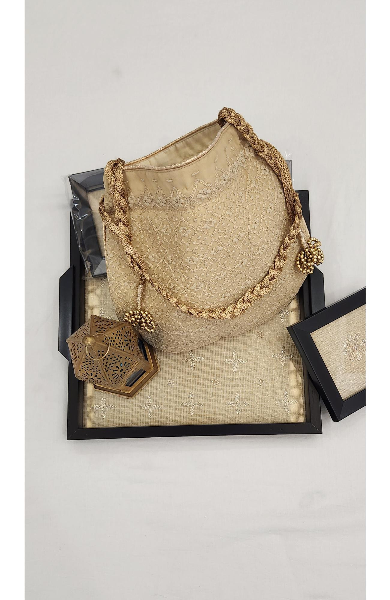 Beige Hakuba Potli  Rohia By Chhangamal