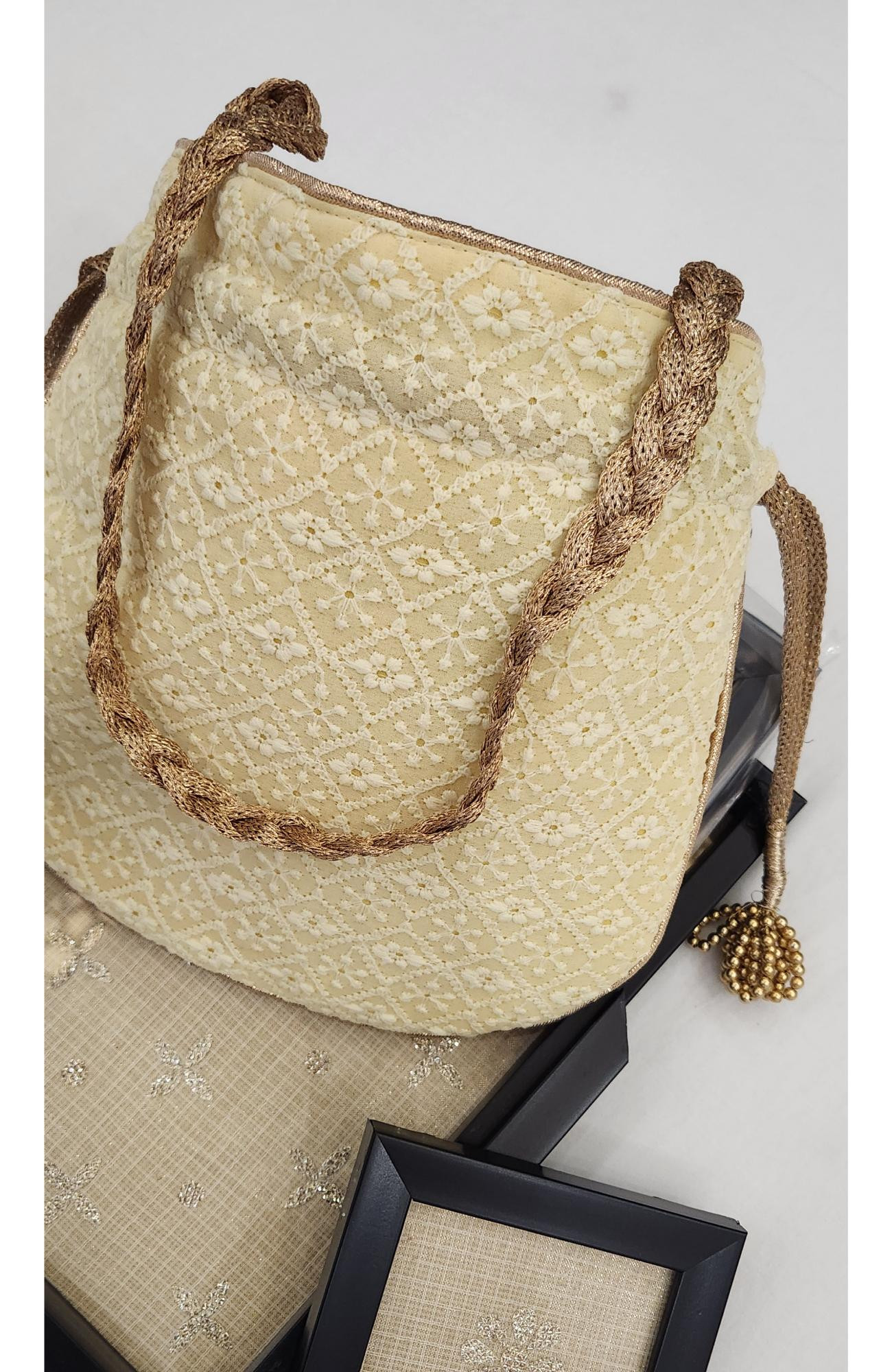 Lemon Yellow Hakuba Potli  Rohia By Chhangamal