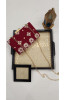 Maroon Pure Georgette Chikankari Bag Rohia Chhangamal
