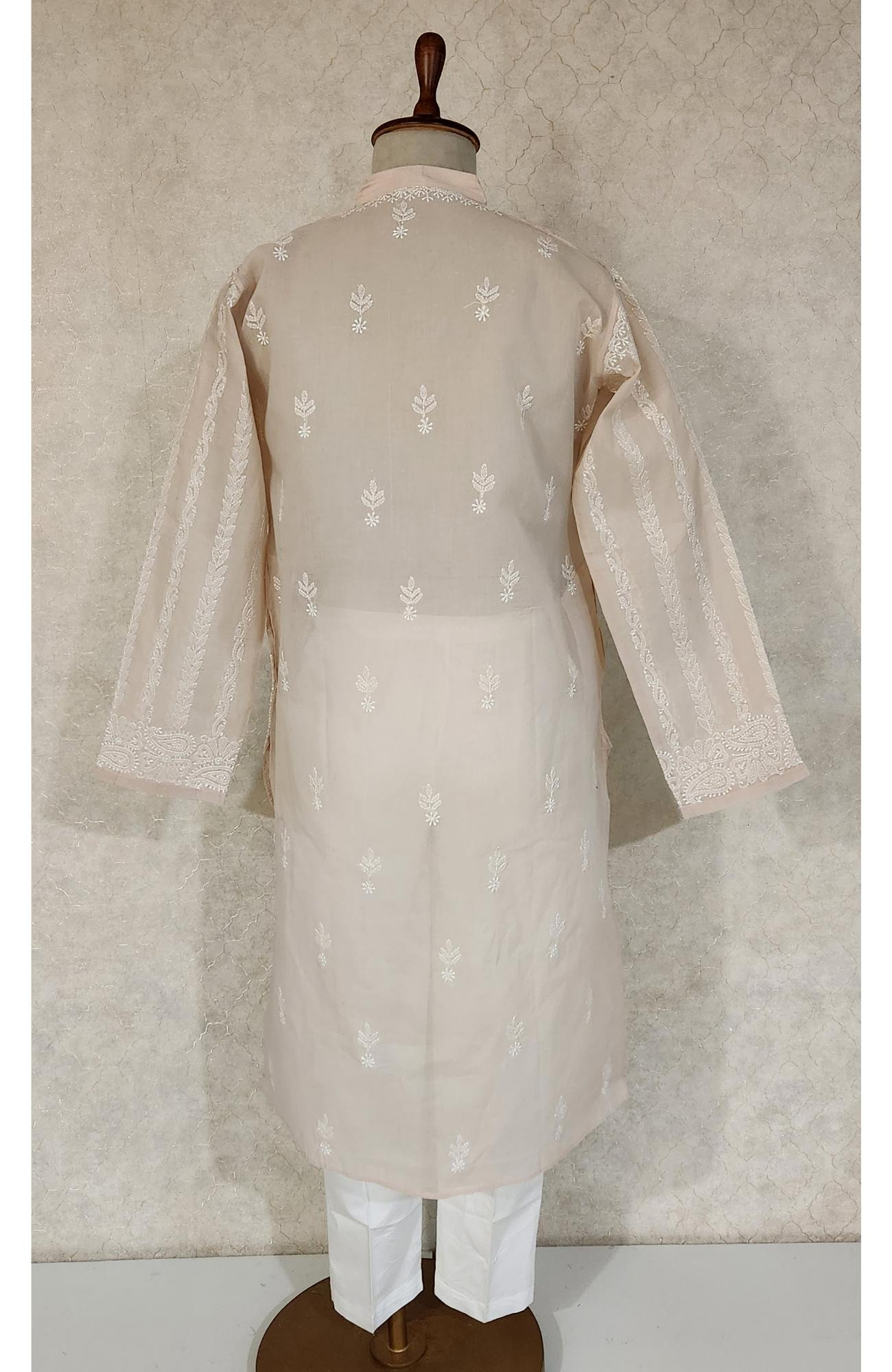 Mint Green Cotton Chikankari Kurta
