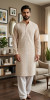 Peach Pink  Cotton Chikankari Kurta I Rohia By Chhangamal