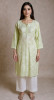 Pista Green Muslin Chikankari Kurta