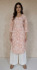 Beige Muslin Chikankari Kurta
