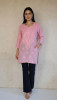 Pink Modal Chikankari Short Top