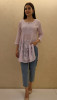 Purple Mul Chanderi Chikankari Short Top