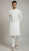 White Cotton Chikankari Kurta
