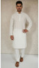 White Cotton Chikankari Kurta
