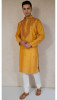 Green Silk Blend Chikankari Kurta