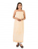 Chhangamal Hand Embroidered  Peach Cotton Blend Chikankari Suitlength