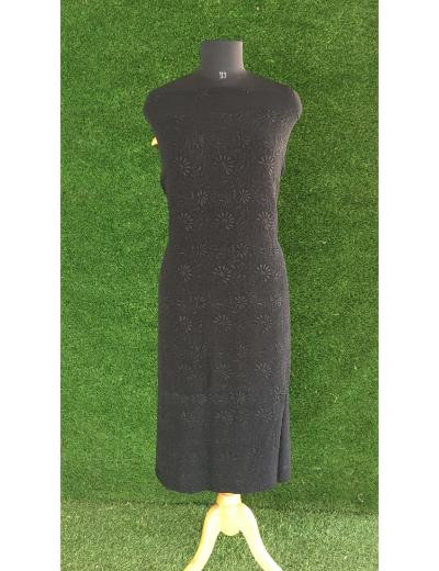 Chhangamal Hand Embroidered Black Colour Pure Georgette Chikankari Kurta Dupatta Piece