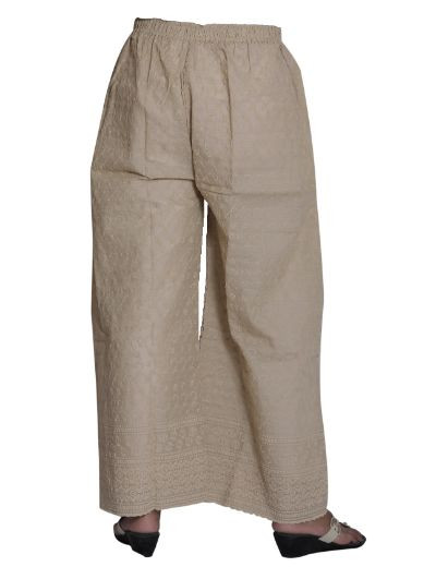 Chhangamal Hand Embroidered Cotton Chikankari Bottom