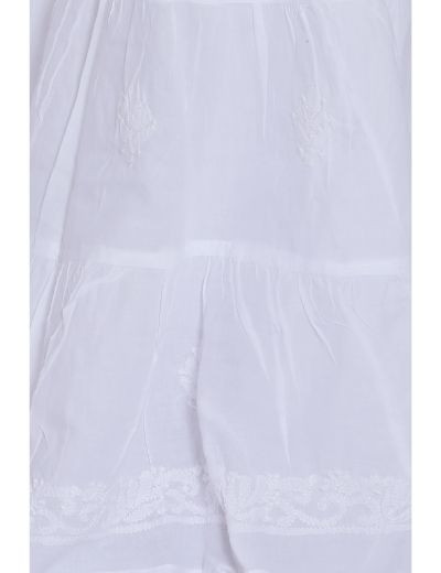 Chhangamal Hand Embroidered Cotton Chikankari Garara