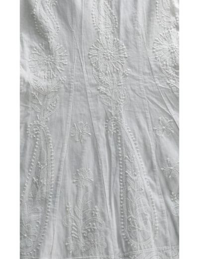 Chhangamal Hand Embroidered Cotton Chikankari Garara