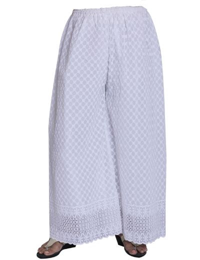Chhangamal Hand Embroidered Georgette Chikankari Sharara