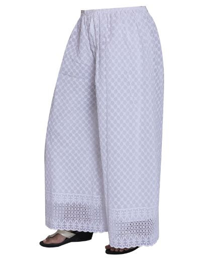 Chhangamal Hand Embroidered Georgette Chikankari Sharara