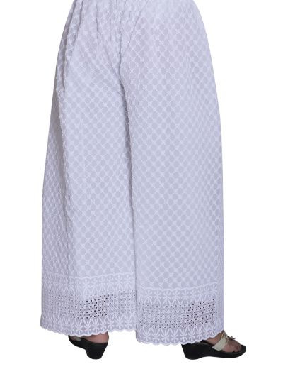 Chhangamal Hand Embroidered Georgette Chikankari Sharara