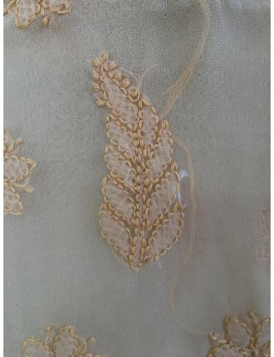 Chhangamal Hand Embroidered Green Colour Georgette Chikankari Suit Piece Embroidered