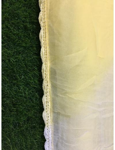 Chhangamal Hand Embroidered White Colour Mul-chanderi Chikankari Kurta Dupatta Piece