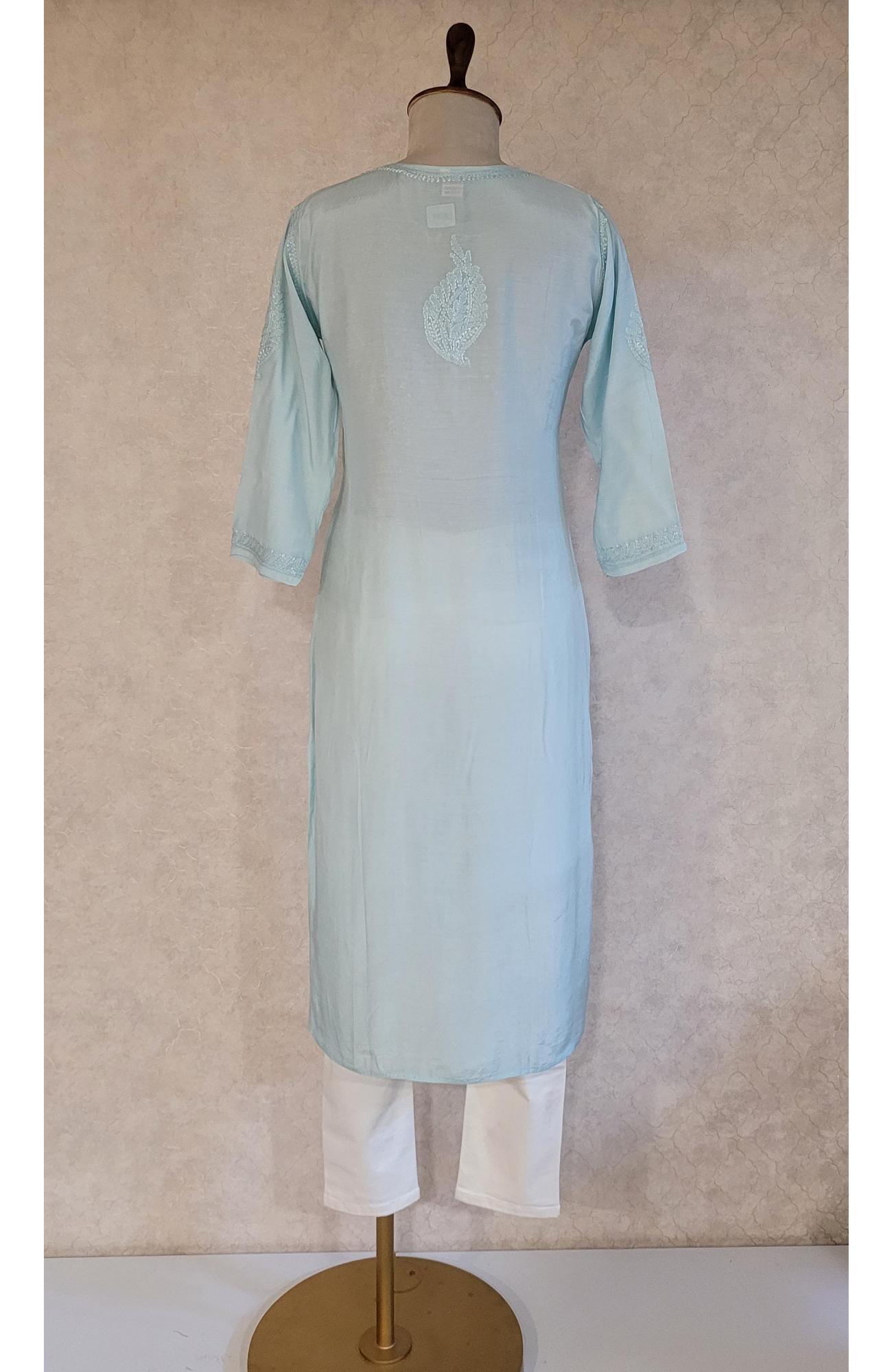 Light Green Muslin Chikankari Kurta