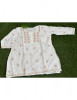 Chhangamal Hand Embroidered Womens White Colour Chanderi Silk Chikankari Short Top