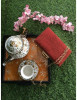 Chhangamal Hand Embroidered Maroon Colour Pure Georgette Chikankari Bag