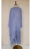 Dusty Blue Pure Georgette Chikankari Anarkali Kurta &amp; Dupatta