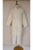 Cream Cotton Linen Chikankari Kurta