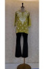 Green Modal Chikankari Short Top