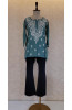 Dark Green Modal Chikankari Short Top