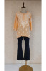 Peach Modal Chikankari Short Top
