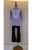 Purple Modal Chikankari Short Top
