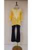 Yellow Modal Chikankari Short Top