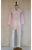 Pink Cotton Chikankari Short Top