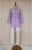 Lavender Cotton Chikankari Short Top