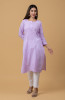 Lavender Cotton Chikankari Kurta