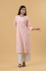 Pink Cotton Lining Chikankari Kurta