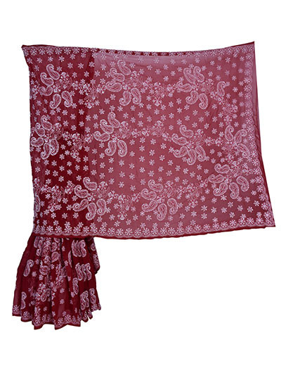 Rohia By Chhangamal Maroon Georgette Saree With Skirt Palla