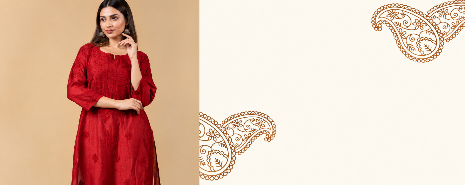 lucknowi chikankari kurti collection rohia by chhangamal handcrafted