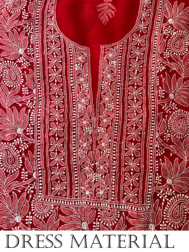 Buy Chikankari Dress Material Online at Best Price-Chikangali