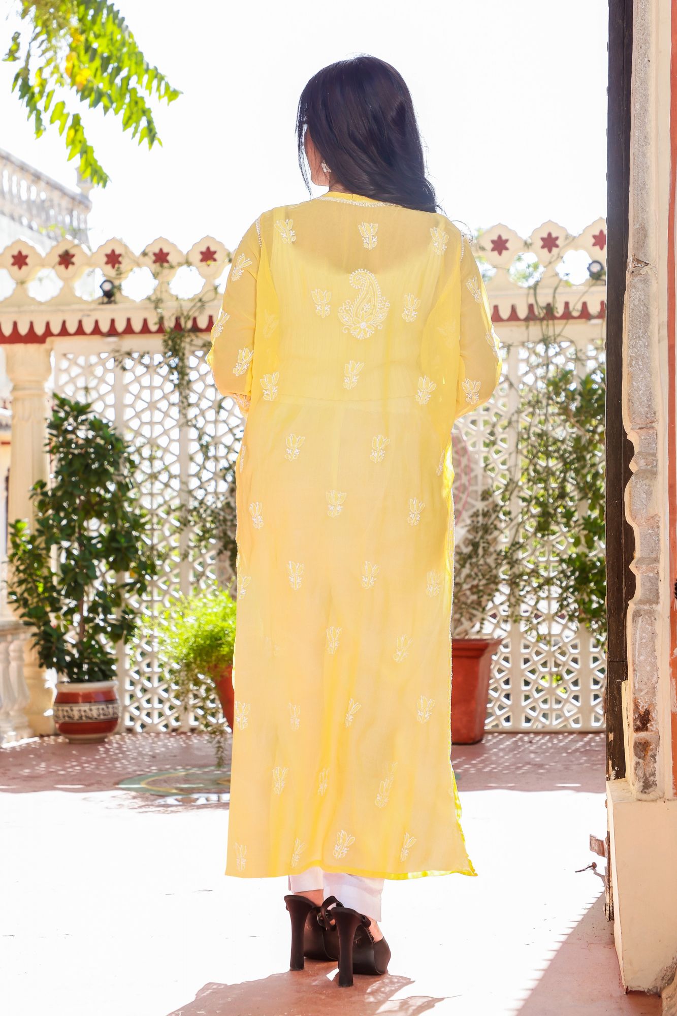 Georgette Stitched kurti