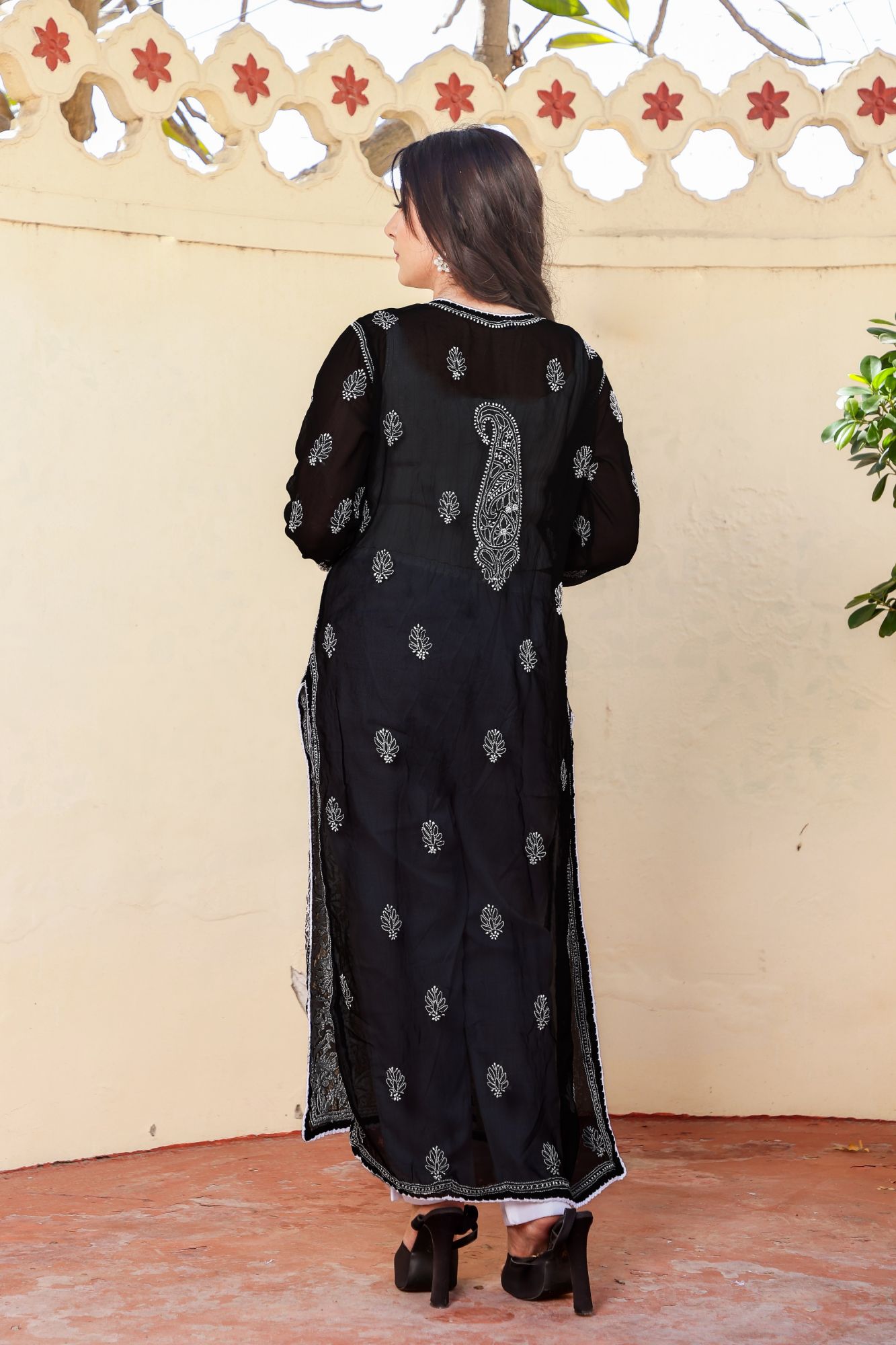 Black Georgette Kurti