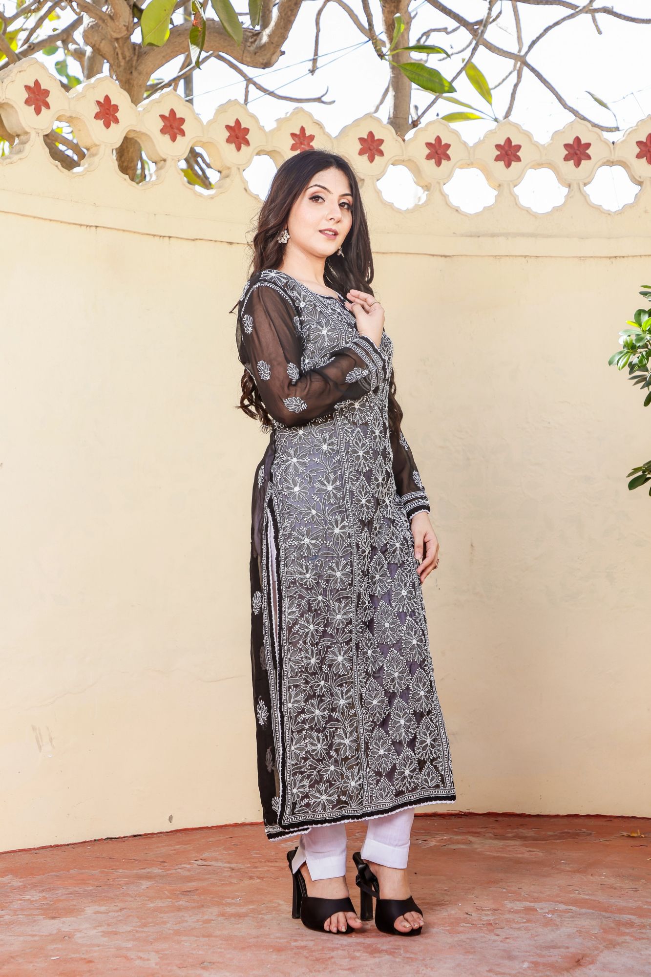 Black Georgette Kurti
