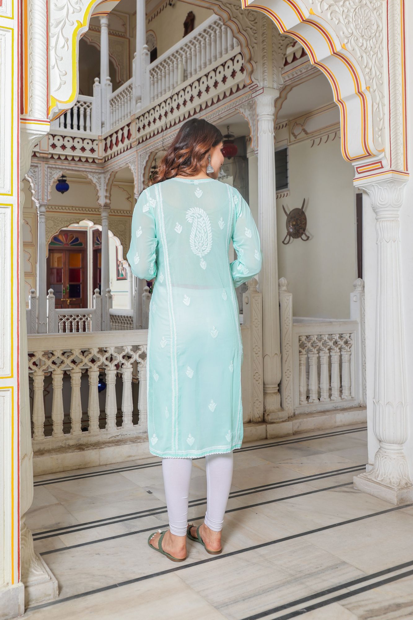Georgette Stitched kurti