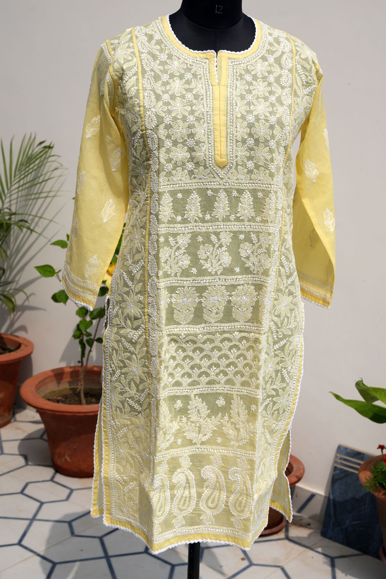 Cotton Voil Stitched Kurti